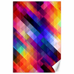 Abstract Background Colorful Pattern Canvas 24  X 36  by Bajindul