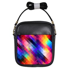 Abstract Background Colorful Pattern Girls Sling Bag by Bajindul