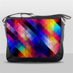 Abstract Background Colorful Pattern Messenger Bag by Bajindul