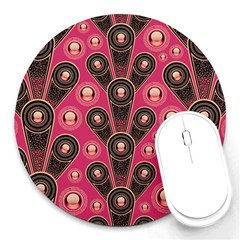 Background Abstract Pattern Round Mousepads by Bajindul