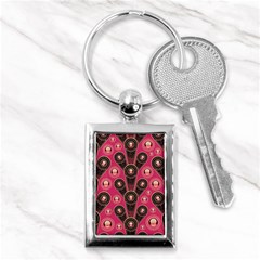 Background Abstract Pattern Key Chain (rectangle)