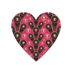 Background Abstract Pattern Heart Magnet