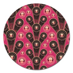 Background Abstract Pattern Magnet 5  (round)