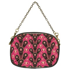 Background Abstract Pattern Chain Purse (two Sides)