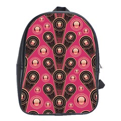 Background Abstract Pattern School Bag (large)