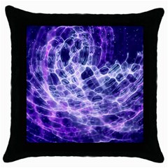 Abstract Space Throw Pillow Case (black) by Bajindul