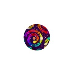 Abstract Background Spiral Colorful 1  Mini Magnets by Bajindul