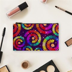 Abstract Background Spiral Colorful Cosmetic Bag (small) by Bajindul