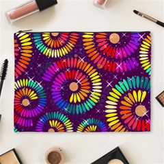 Abstract Background Spiral Colorful Cosmetic Bag (xl) by Bajindul