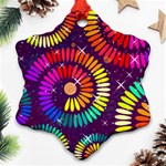 Abstract Background Spiral Colorful Ornament (Snowflake) Front