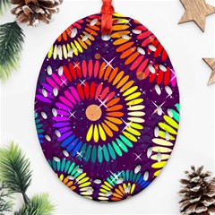 Abstract Background Spiral Colorful Ornament (oval Filigree) by Bajindul