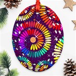 Abstract Background Spiral Colorful Ornament (Oval Filigree) Front