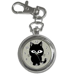 Cat Pet Cute Black Animal Key Chain Watches by Bajindul