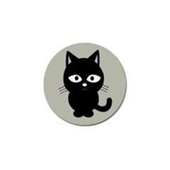 Cat Pet Cute Black Animal Golf Ball Marker (10 Pack) by Bajindul