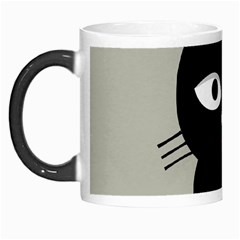 Cat Pet Cute Black Animal Morph Mugs