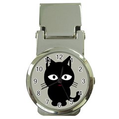 Cat Pet Cute Black Animal Money Clip Watches by Bajindul