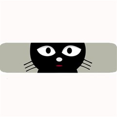 Cat Pet Cute Black Animal Large Bar Mats by Bajindul