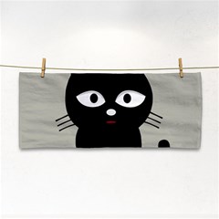 Cat Pet Cute Black Animal Hand Towel