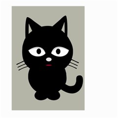 Cat Pet Cute Black Animal Large Garden Flag (two Sides) by Bajindul