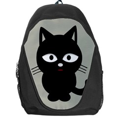 Cat Pet Cute Black Animal Backpack Bag by Bajindul