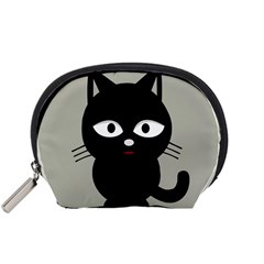 Cat Pet Cute Black Animal Accessory Pouch (small) by Bajindul