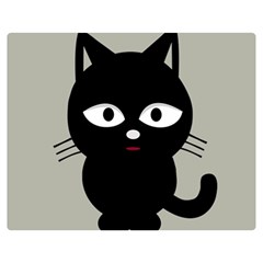 Cat Pet Cute Black Animal Double Sided Flano Blanket (medium)  by Bajindul