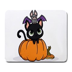 Halloween Cute Cat Large Mousepads