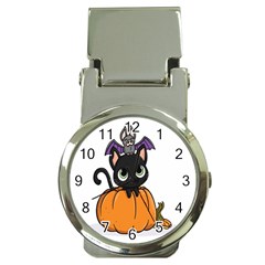 Halloween Cute Cat Money Clip Watches