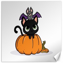 Halloween Cute Cat Canvas 20  X 20  by Bajindul