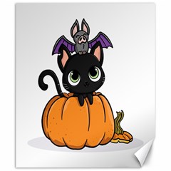 Halloween Cute Cat Canvas 20  X 24  by Bajindul