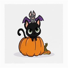 Halloween Cute Cat Medium Glasses Cloth by Bajindul