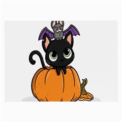 Halloween Cute Cat Large Glasses Cloth