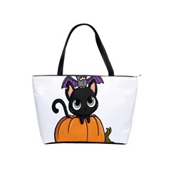 Halloween Cute Cat Classic Shoulder Handbag by Bajindul