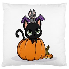 Halloween Cute Cat Standard Flano Cushion Case (two Sides) by Bajindul