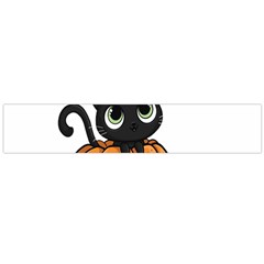 Halloween Cute Cat Large Flano Scarf 