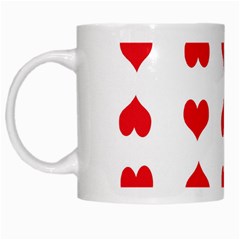 Heart Red Love Valentines Day White Mugs