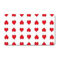 Heart Red Love Valentines Day Magnet (rectangular) by Bajindul