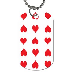 Heart Red Love Valentines Day Dog Tag (one Side) by Bajindul