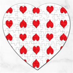 Heart Red Love Valentines Day Jigsaw Puzzle (heart) by Bajindul