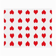 Heart Red Love Valentines Day Small Glasses Cloth (2 Sides) by Bajindul