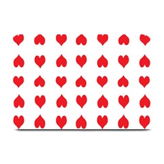 Heart Red Love Valentines Day Plate Mats by Bajindul