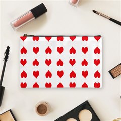 Heart Red Love Valentines Day Cosmetic Bag (medium) by Bajindul