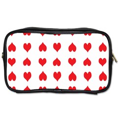 Heart Red Love Valentines Day Toiletries Bag (two Sides)