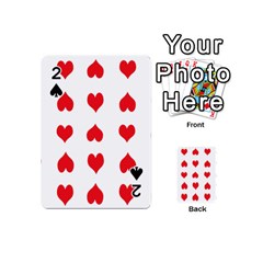 Heart Red Love Valentines Day Playing Cards Double Sided (mini)