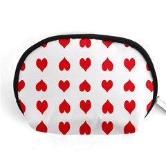 Heart Red Love Valentines Day Accessory Pouch (medium) by Bajindul