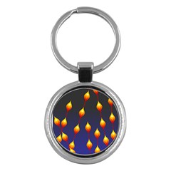 Flower Buds Floral Night Key Chain (round) by Bajindul