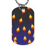 Flower Buds Floral Night Dog Tag (One Side) Front