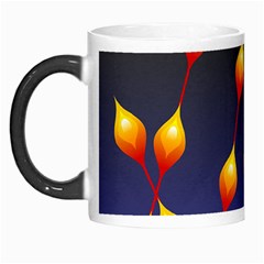 Flower Buds Floral Night Morph Mugs by Bajindul