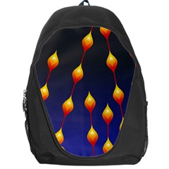 Flower Buds Floral Night Backpack Bag by Bajindul