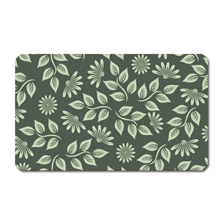 Flowers Pattern Spring Nature Magnet (Rectangular)